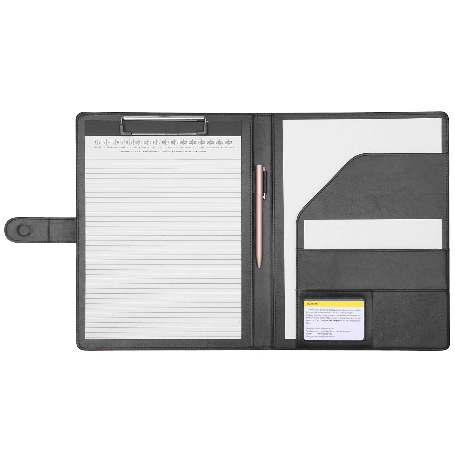 Porta documentos para zurdos